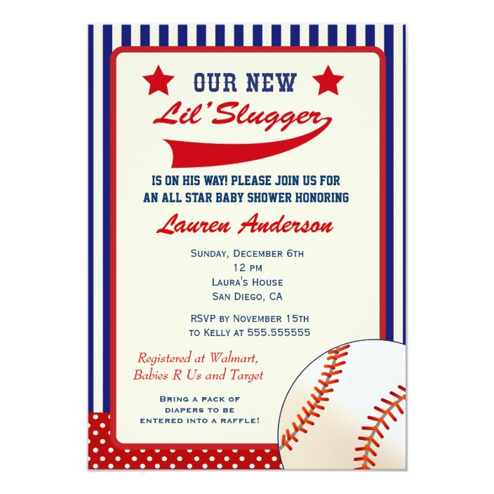 Vintage Baseball Baby Shower Invitation Zazzle Com