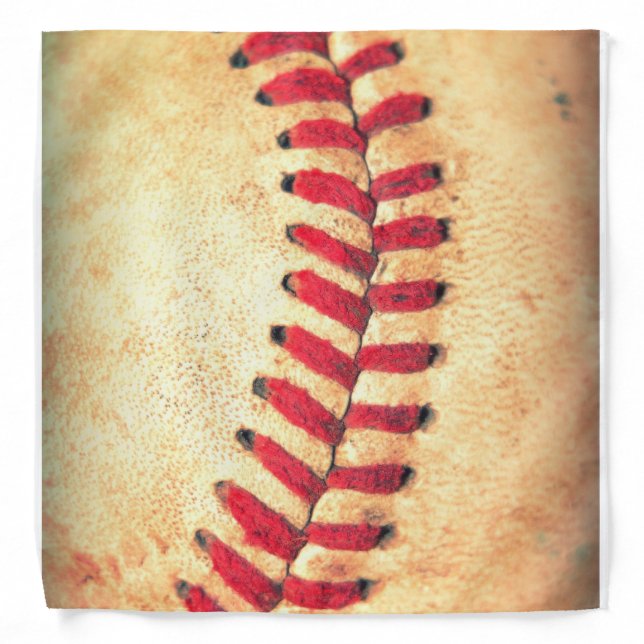 Vintage baseball ball bandana (Front)