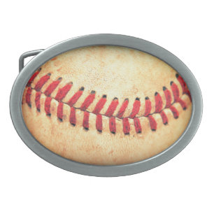 Vintage baseball ball belt buckle