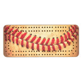 Vintage baseball ball cribbage board (Front (Horizontal))