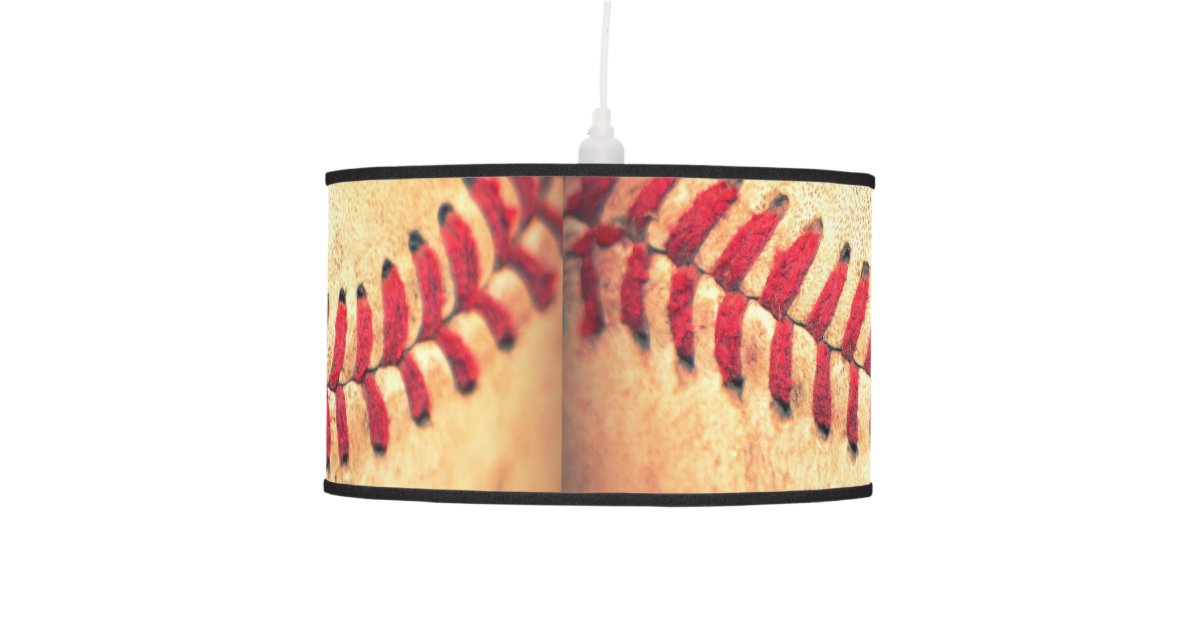 Vintage baseball ball hanging lamp Zazzle