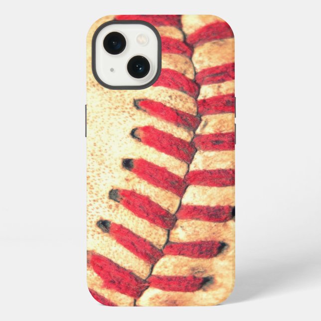 Vintage baseball ball iphone case (Back)