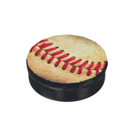Vintage Baseball Ball Jelly Belly Candy Tin