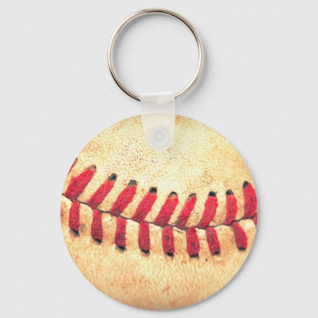 Vintage baseball ball keychain (Front)