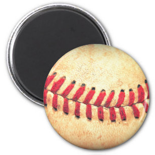 Vintage baseball ball magnet