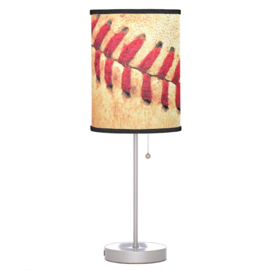 Vintage baseball ball table lamp (Left)