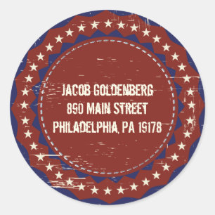 VINTAGE BASEBALL Bar Mitzvah Invitation Classic Round Sticker