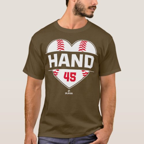 Vintage Baseball Bat Gameday Brad Hand Atlanta MLB T_Shirt