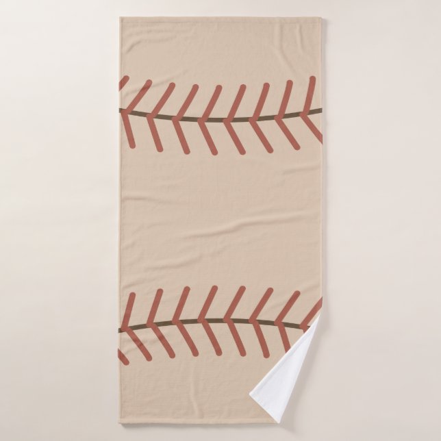 Vintage Baseball Bathroom Towel  (Bath Towel)