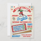 Vintage Baseball birthday party invitations | Zazzle