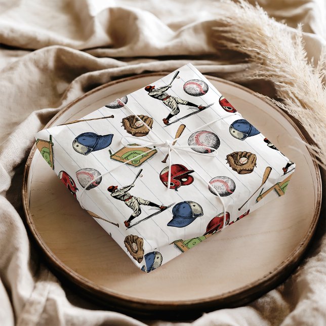 Vintage Baseball Birthday Tissue Paper (Vintage Baseball Birthday Tissue Paper)