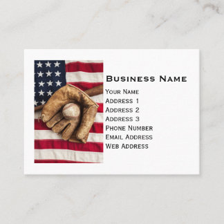 Vintage Baseball Business Card