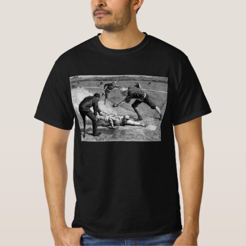Vintage Baseball by Thure De Thulstrup 1885 T_Shirt