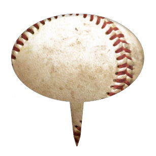 Vintage Baseball Cake Topper