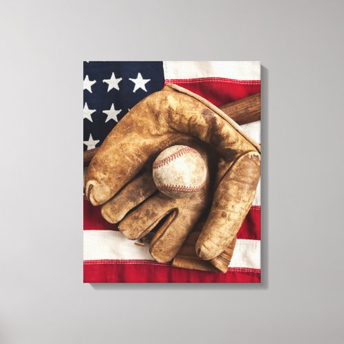 Vintage Baseball Canvas Print