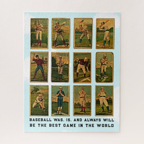 Vintage Baseball Cards Jigsaw Puzzle