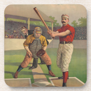 Vintage Baseball Cork Coaster