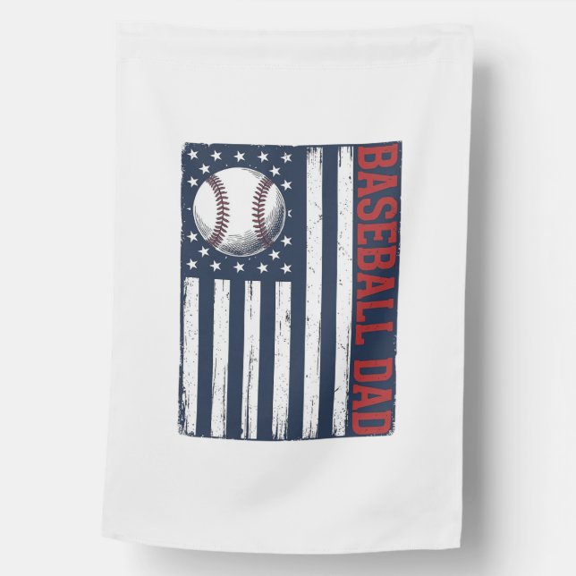 Vintage Baseball Dad Flag Shirt Design_1 (Front)