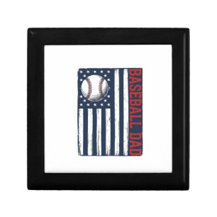 Vintage Baseball Dad Flag Shirt Design_1 Gift Box