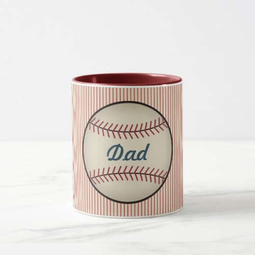 Vintage Baseball Dad Mug