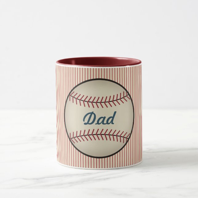 Vintage Baseball Dad Mug (Center)