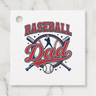 Vintage Baseball Dad Shirt Design_1 Favor Tags