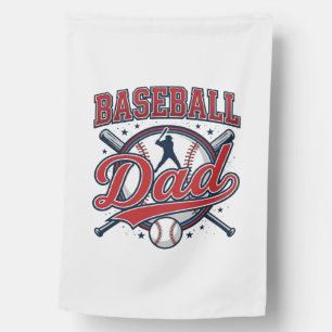 Vintage Baseball Dad Shirt Design_1 House Flag