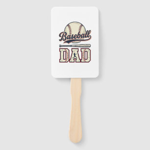 Vintage Baseball Dad Vector Shirt Design_1 Hand Fan
