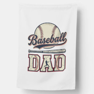 Vintage Baseball Dad Vector Shirt Design_1 House Flag