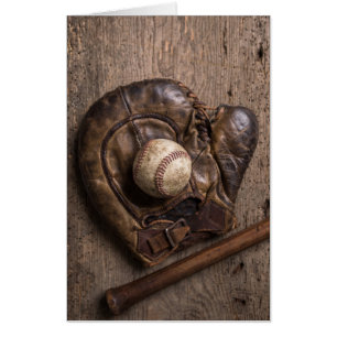 Vintage Baseball Equipment Card