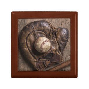 Vintage Baseball Equipment Gift Box