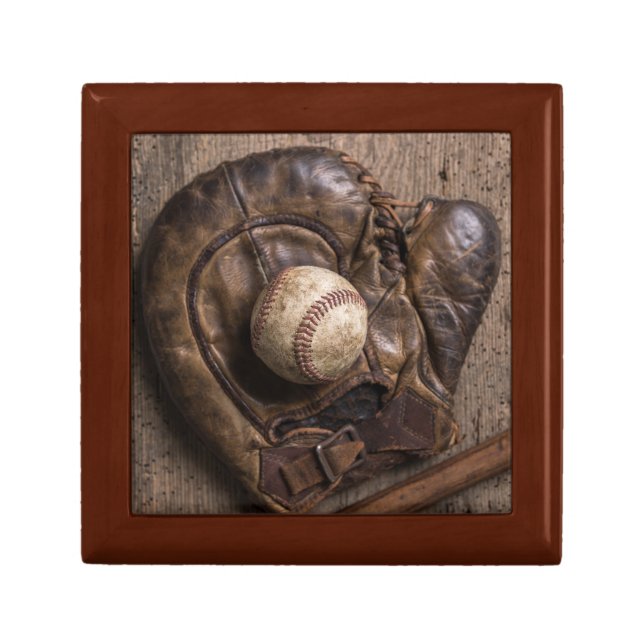 Vintage Baseball Equipment Gift Box (Front)