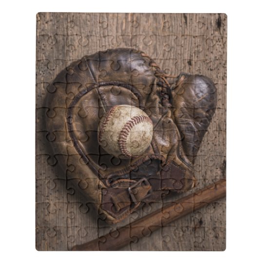 Vintage Baseball Equipment Jigsaw Puzzle