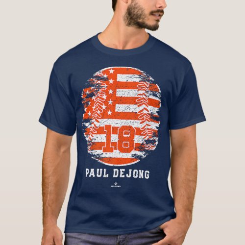 Vintage Baseball Flag Paul DeJong San Francisco ML T_Shirt