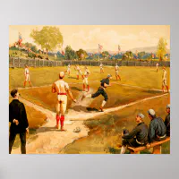 Vintage Baseball Posters & Prints