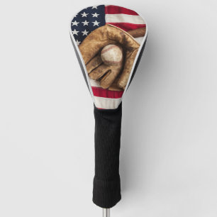 Vintage Baseball Golf Head Cover