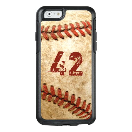 Vintage Baseball Grunge Look With Your Number Otterbox Iphone 6/6s Cas