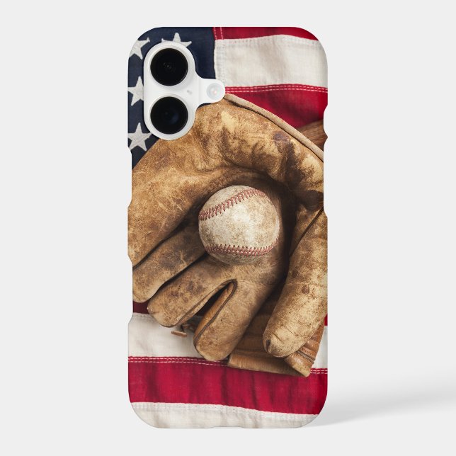 Vintage Baseball Iphone Case (Back)