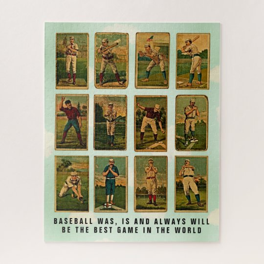 vintage baseball jigsaw puzzle | Zazzle.com