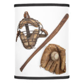 Vintage Baseball Lamp Shade (Front)