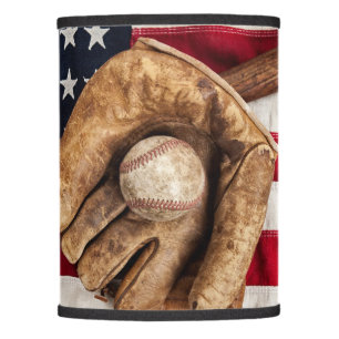 Vintage Baseball Lamp Shade