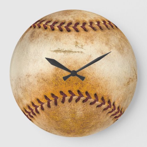 Vintage Baseball Large Clock