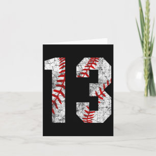 Vintage Baseball Mom 13 Jersey Baseball Favorite P Card