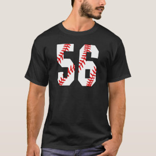 Vintage Baseball Mom  56 Jersey Baseball Favorite  T-Shirt