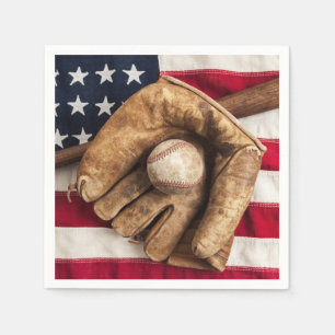 Vintage Baseball Napkins