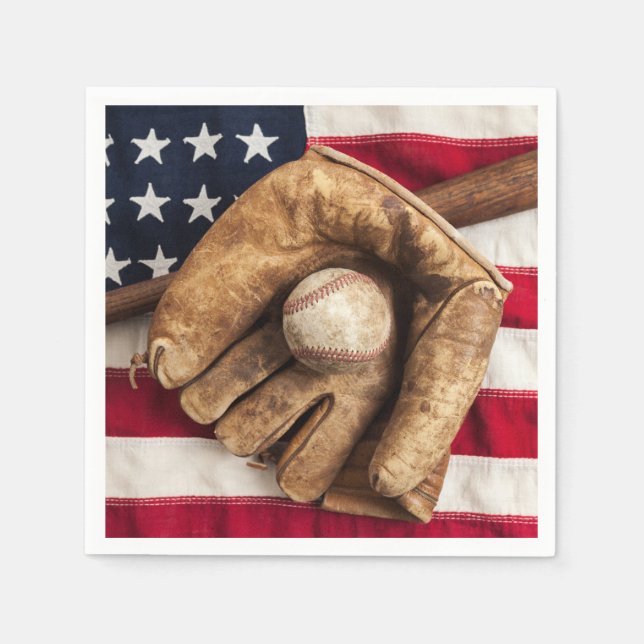 Vintage Baseball Napkins (Front)