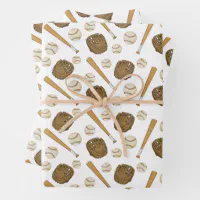 Baseball shop wrapping paper