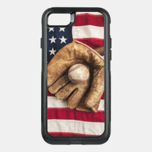 Vintage Baseball OtterBox Commuter iPhone SE/8/7 Case