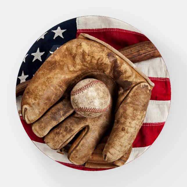 Vintage Baseball Paperweight (Front)