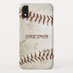 Vintage Baseball Personalized iPhone XR Case